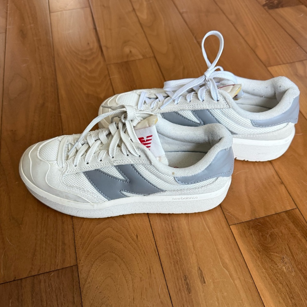 SOLD New Balance CR302 White and Gray Sneakers